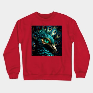 Peacock texture pattern Crewneck Sweatshirt